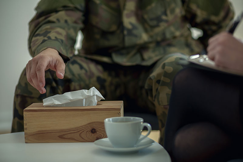 veteran seeking assistance for mental health